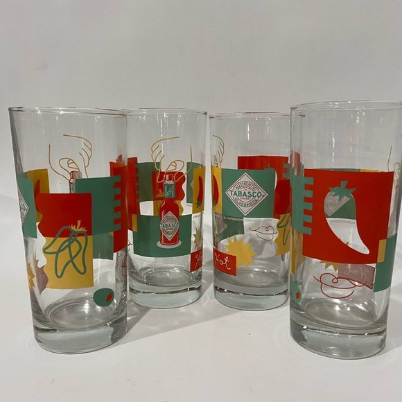 Tabasco Other - Tabasco Sauce glasses, set of 4